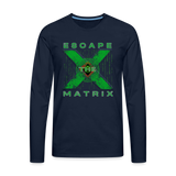 Escape the Matrix 2024 Official Longsleeve Shirt - navy