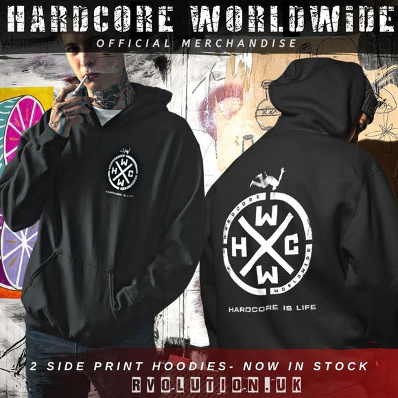 HCWW-Hardcore Is Life -  2 side logo Hoodie