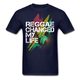 REGGAE CHANGED MY LIFE - Official T-Shirt - navy