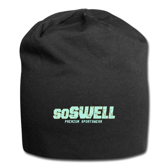 SoSwell Premium Sportswear Jersey Beanie - black