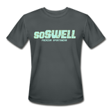 soSWELL Men’s Moisture Wicking Performance T-Shirt - charcoal