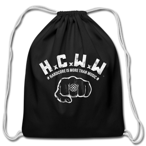 HCWW - Official Cotton Drawstring Bag - black