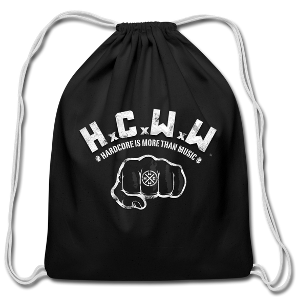 HCWW - Official Cotton Drawstring Bag - black