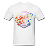 I LOVE 80's Music - Official Merchandise - white