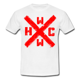 HCWW-OFFICIAL X SWORDS RED LOGO - FROM EU - white