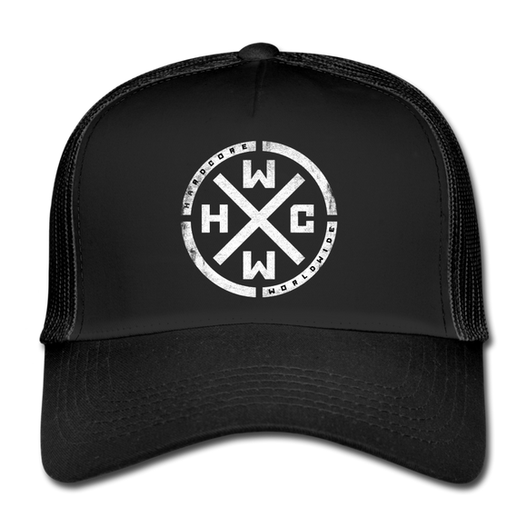 HCWW- Official Logo Trucker Cap - black/black