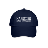 HARDCORE IS MORE THAN MUSIC Official Baseball Cap - blue/blue
