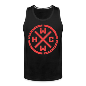 Hardcore Worldwide-Official Men’s Red Logo Tank Top - black