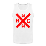 HCWW XSwords-Official Men’s Red Logo Tank Top - white