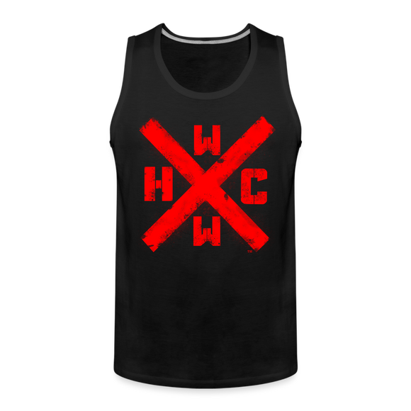 HCWW XSwords-Official Men’s Red Logo Tank Top - black