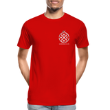 Hardcore is Life 2 side logo Men’s Premium Organic T-Shirt - red