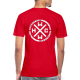 HCWW Official Men's V-Neck 2 Side T-Shirt - red