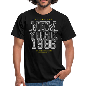 New York 1986 Men's T-Shirt - black