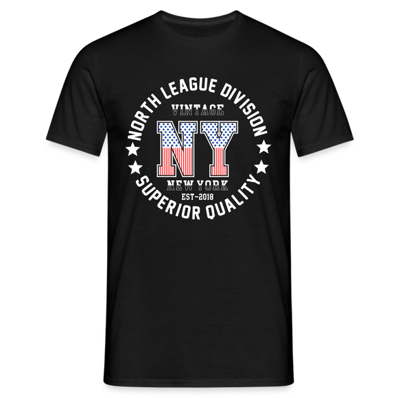 NY North League Men's T-Shirt - black