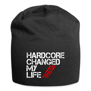 Hardcore Changed My Life Jersey Beanie - black
