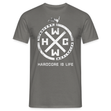 HARDCORE IS LIFE Official Men's T-Shirt - graphite grey